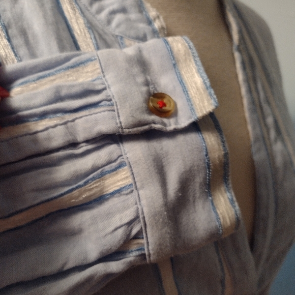 Anthropologie building  size 10 striped top - Picture 6 of 8